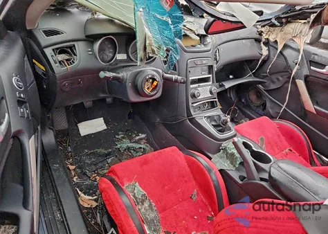 2010 Hyundai Genesis Coupe 2.0T z USA, uszkodzony, nr VIN KMHHT6KD4AU038852